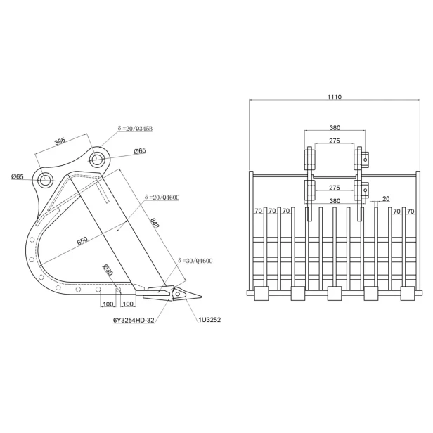 lyzka-do-koparki-EW160-skleleton-TKJ-Machinery-5.webp
